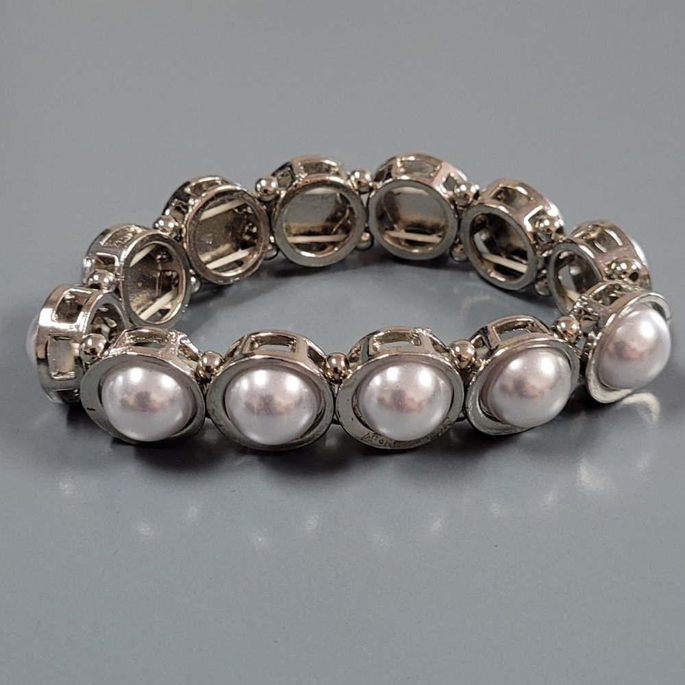 Silver Pearl Braclet